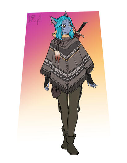 Flat Color Full body